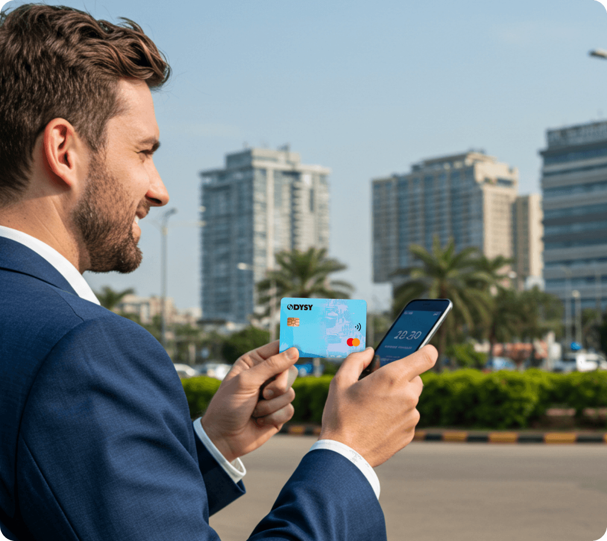 Tourist with Odysy card